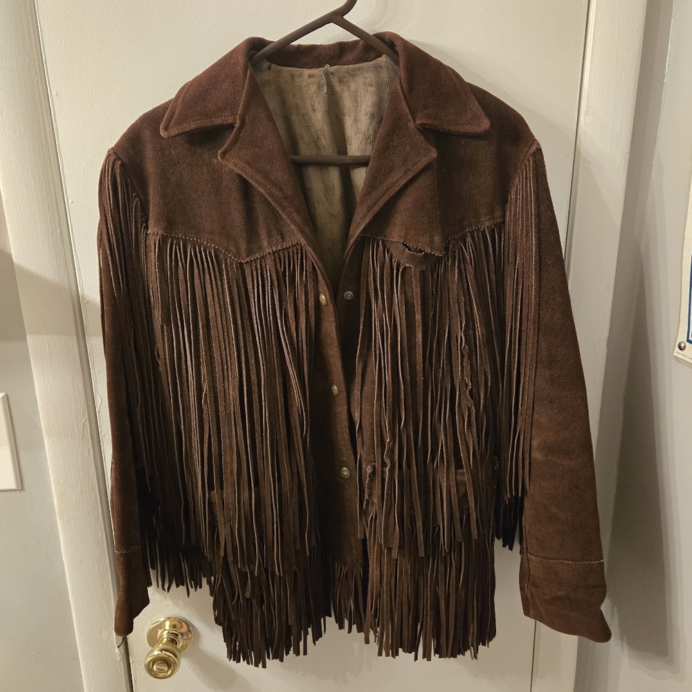Vintage Fringe Suade jacket